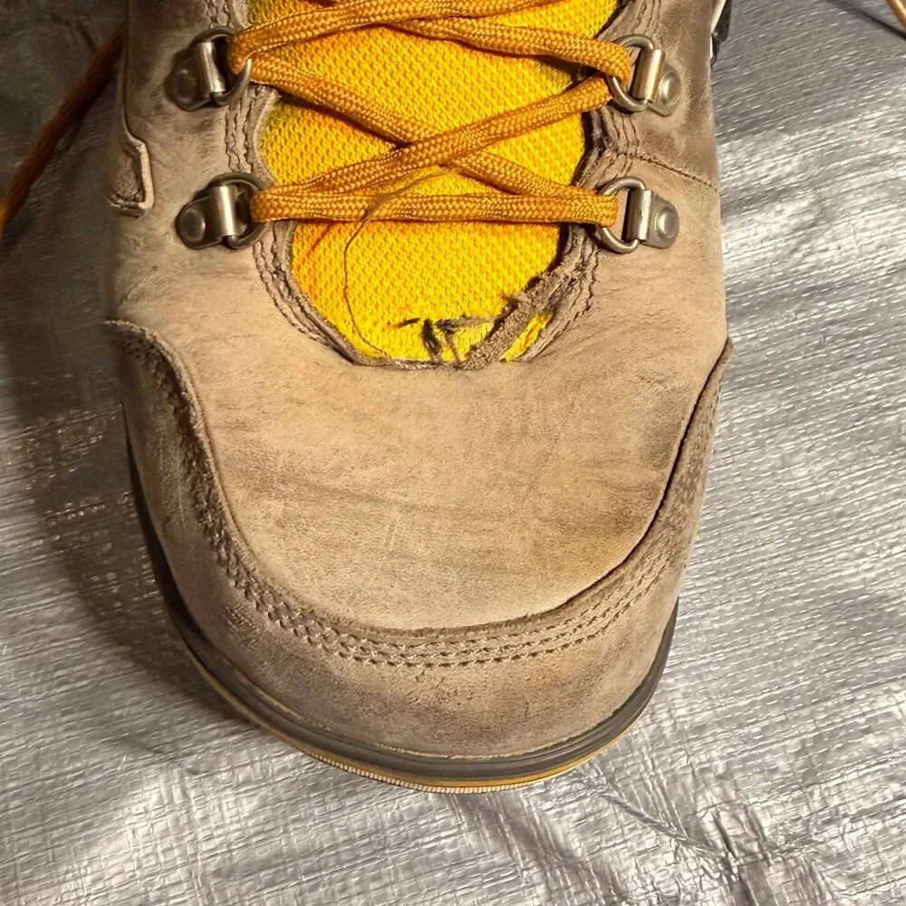 Vans Infuse Snowboard Boots Mens Size 11 Brown Yellow Hybrid BOA Leather RECCO